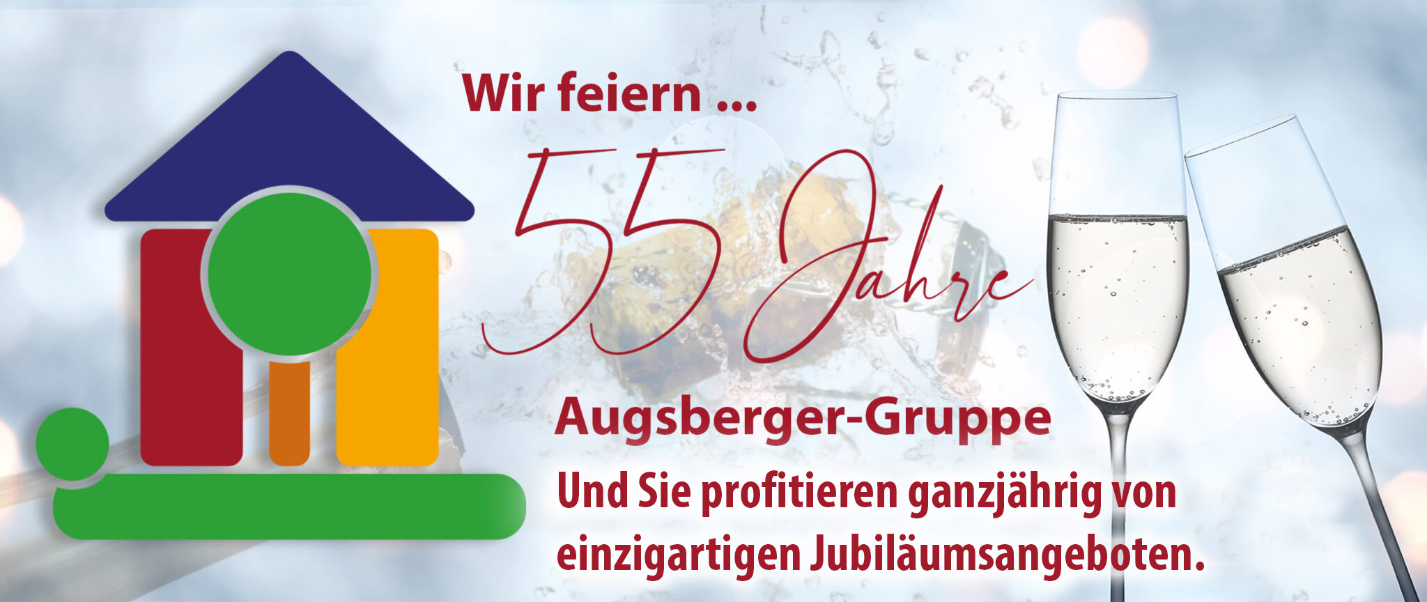 Jubibanner 55 Jahre